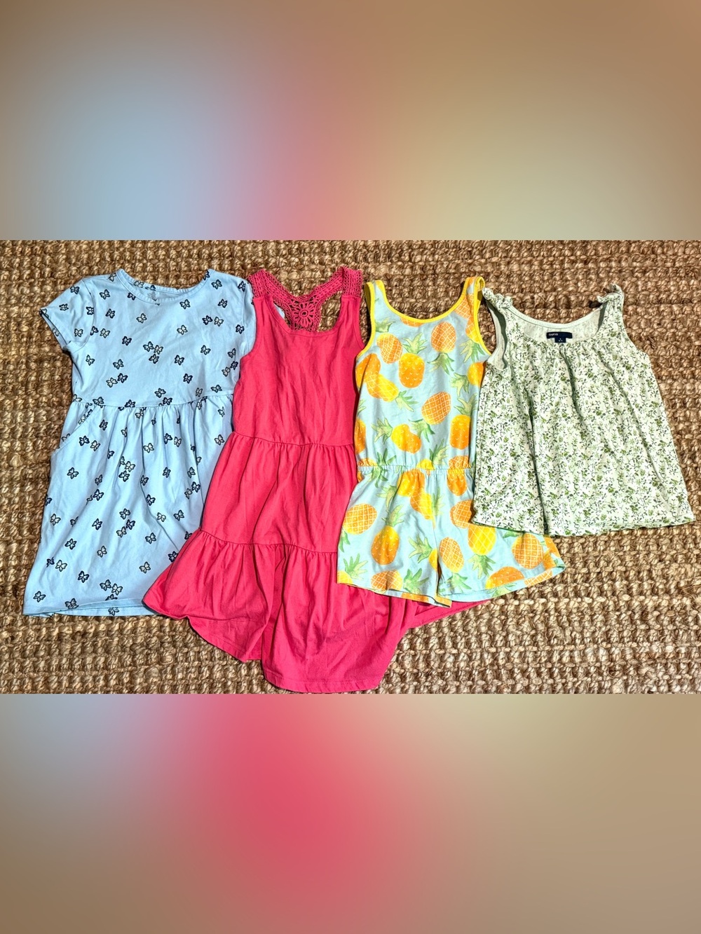 Spring/Summer Little Girls’ 4 Piece Clothing Bundle